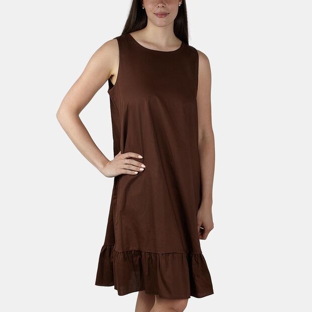 Vestido de mujer Reset, Marr&oacute;n