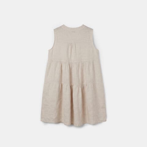 Vestido de lino para mujer Origini, Beige