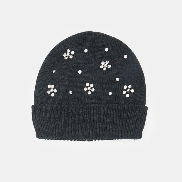 Sombrero de mujer con mini tachuelas y piedras Bata, Multicolor