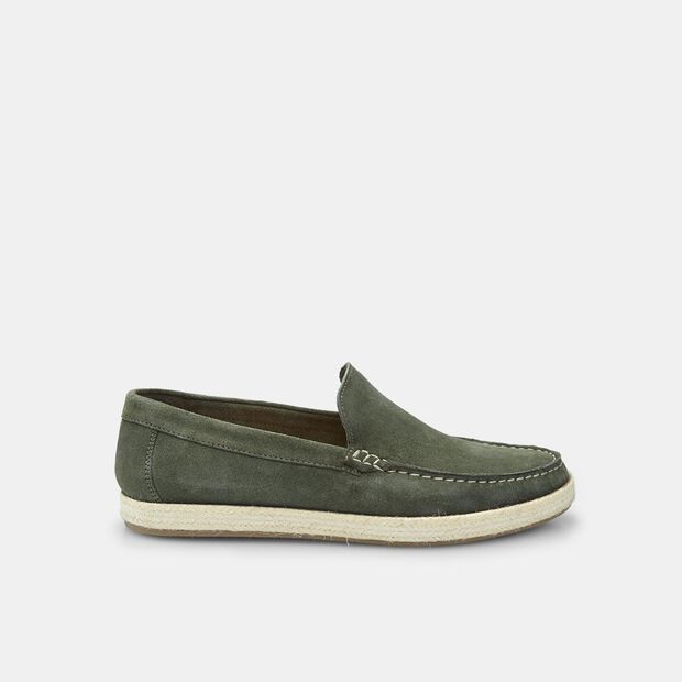 Mocasines de Suede para Hombre BATA, Verde