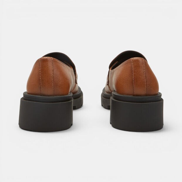 Mocasines de mujer con suela track Bata, Naranja