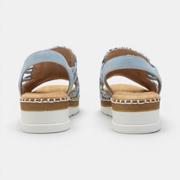 Sandalias de mujer en tejido trenzado Rieker, 