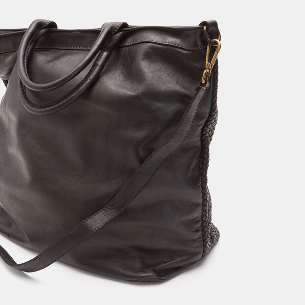 Bolso de piel trenzada, 