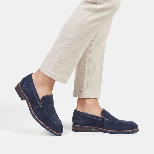 Mocasines de Ante para Hombre BATA, Azul