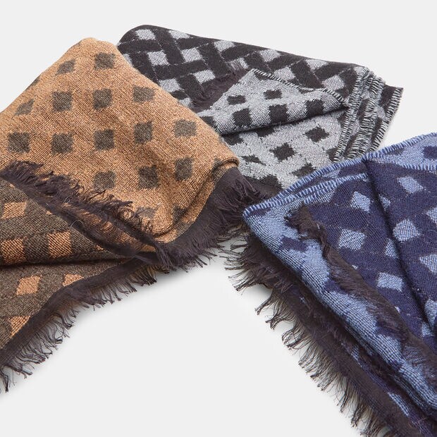 Bufanda de hombre con estampado, Multicolor