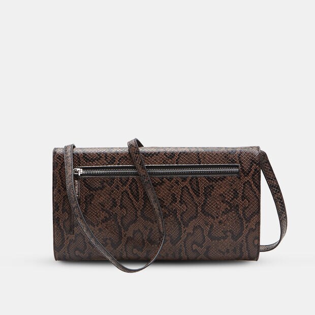 Embrague de mujer Bata, Marr&oacute;n