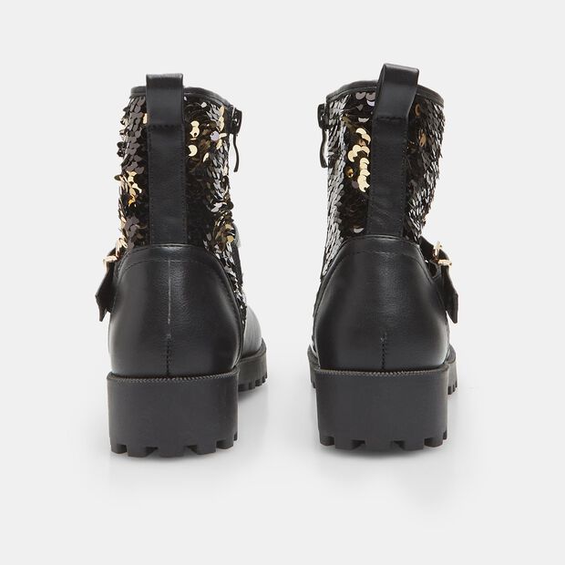 Botines de ni&ntilde;a con lentejuelas, 