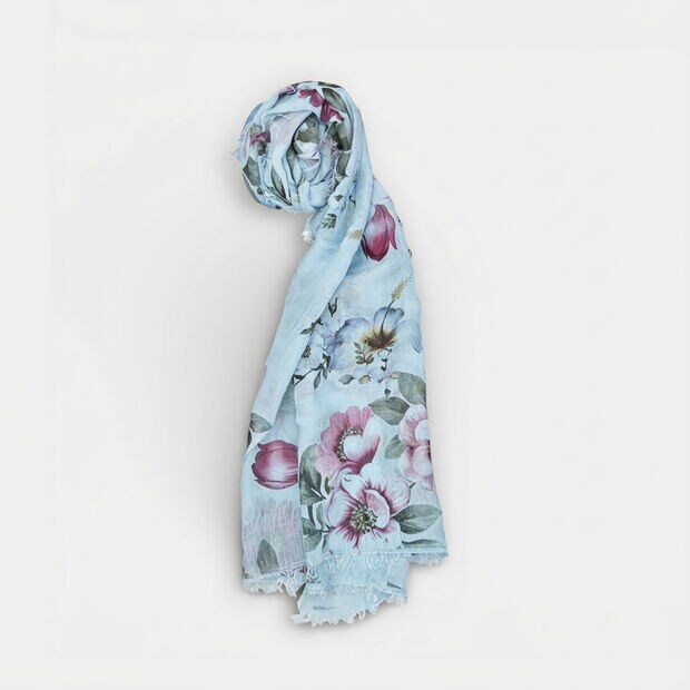 Bufanda de mujer con estampado floral Bata, Multicolor