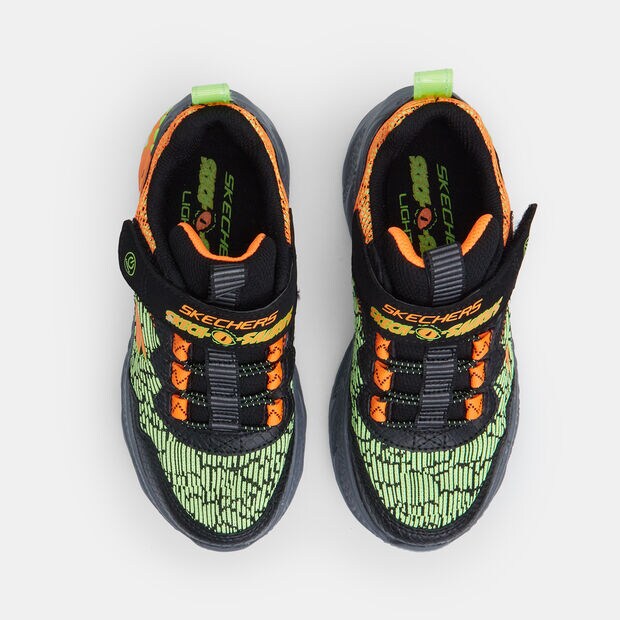 Sneakers de ni&ntilde;os Skechers Dino-Lights, Negro
