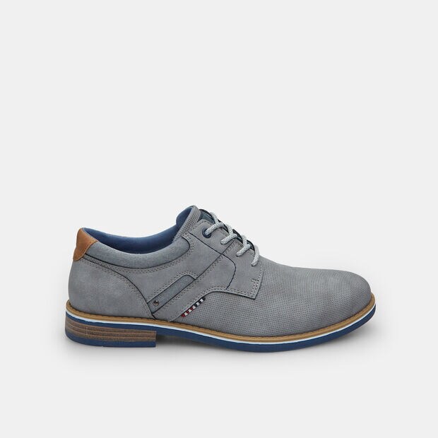 Zapatillas con cordones para hombre, Gris