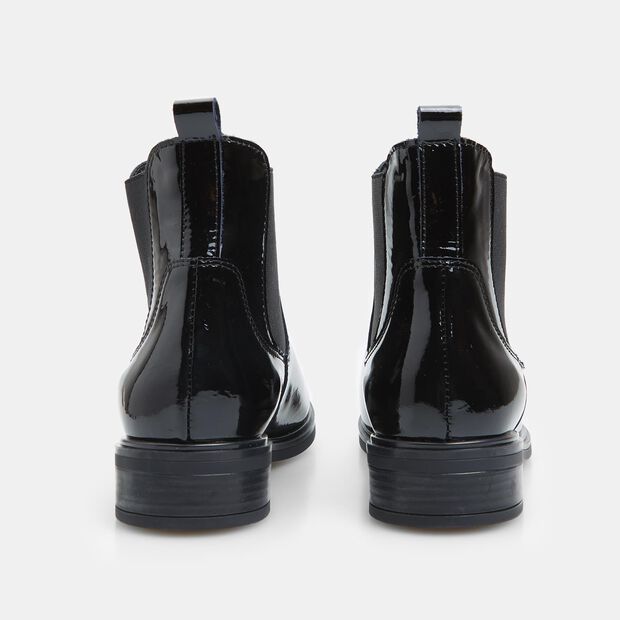 Botines Chelsea para Mujer en Charol, Negro