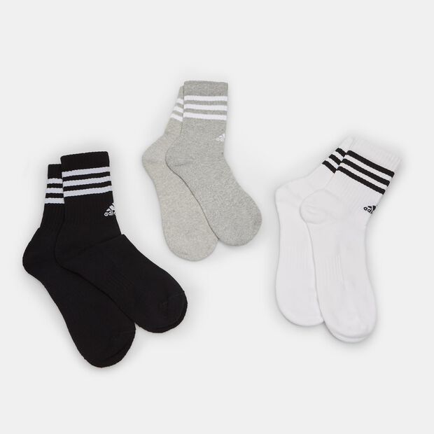 Tres pares de calcetines unisex Adidas, Multicolor