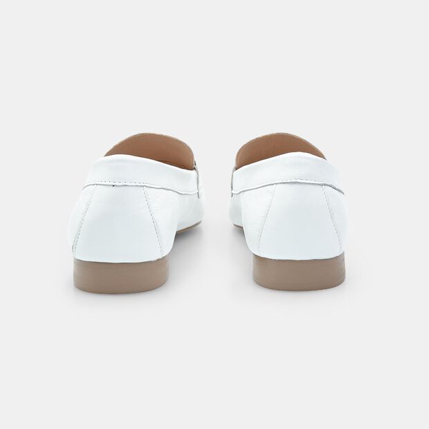 Mocas&iacute;n de cuero para mujer, 