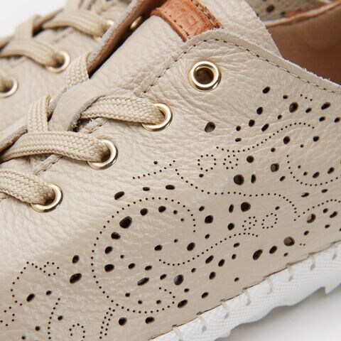 Zapatos con cordones para mujer Weinbrenner, Beige