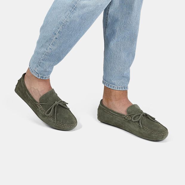 Mocasines de Ante para Hombres BATA, Verde