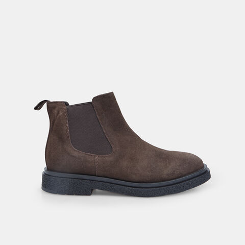 Botín de ante con elásticos para hombre Bata, Marrón