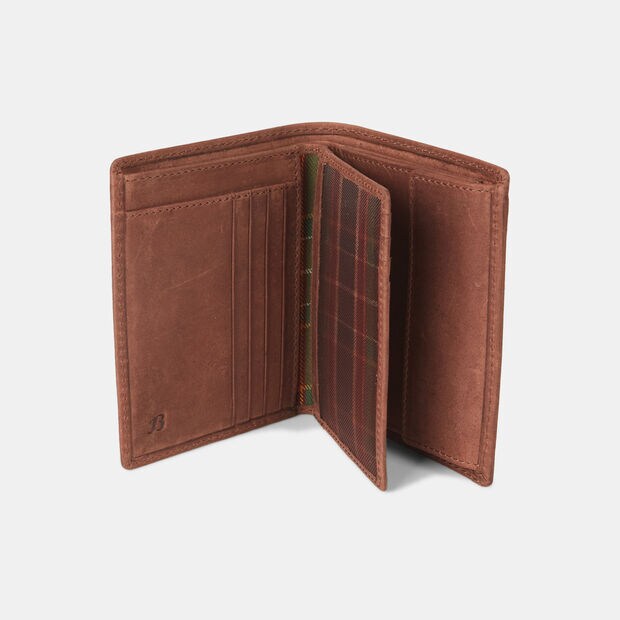 Cartera de hombre de piel, Marr&oacute;n