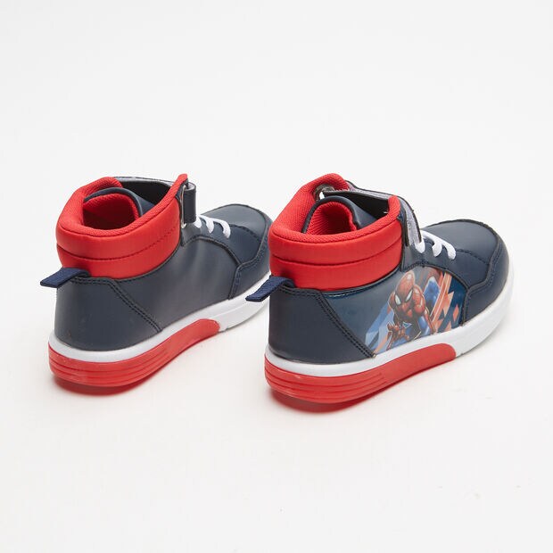 Baskets spiderman avec semelle lumineuse, Bleu