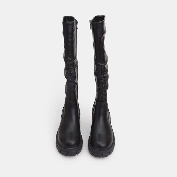 Botte pour femme avec semelle track, Noir