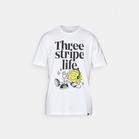 T-shirt pour homme Adidas M POSITIVE T WHITE, Blanc