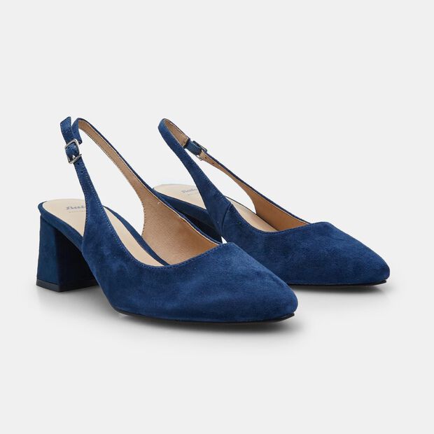 Slingback pour femme en daim BATA, Bleu