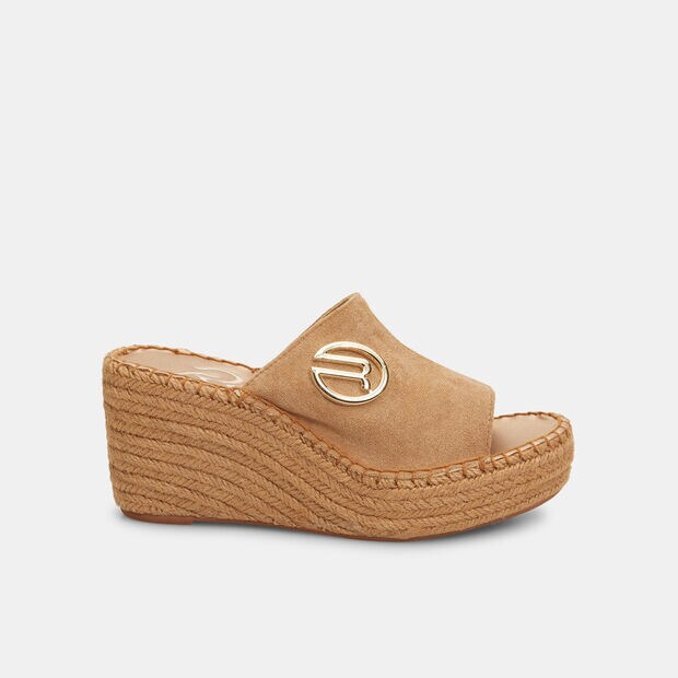 Sandales avec semelle compens&eacute;e pour femme Replay Susan Wen , Beige