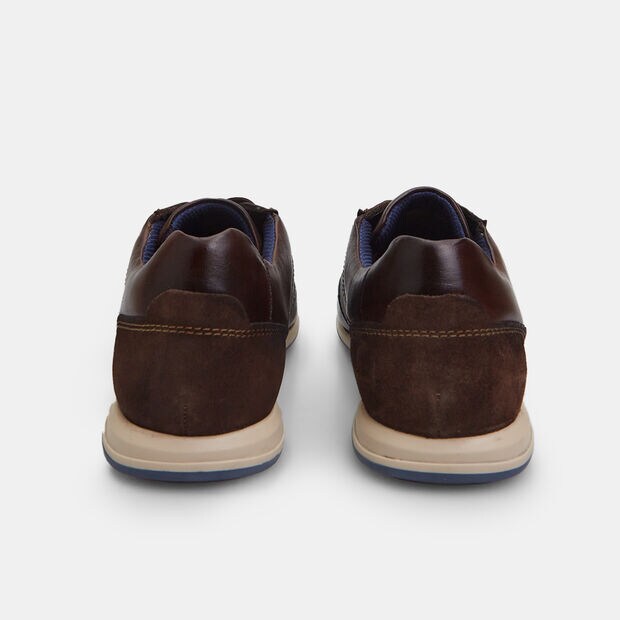 Sneakers pour homme en cuir Bugatti, Marron