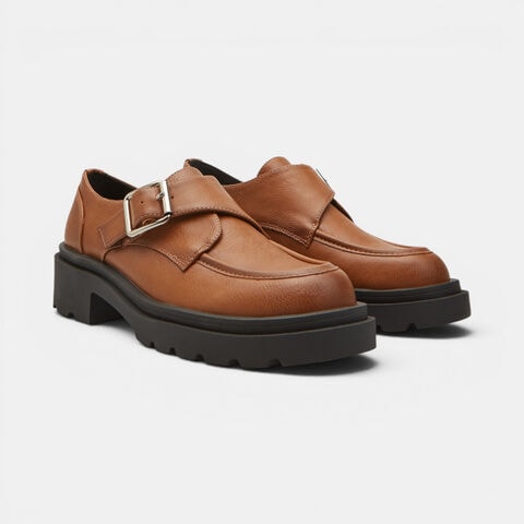 Mocassin femme avec semelle track Bata, Marron