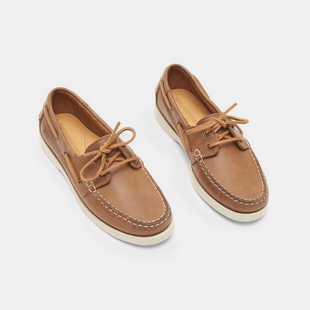 Mocassins pour femme en cuir, Marron