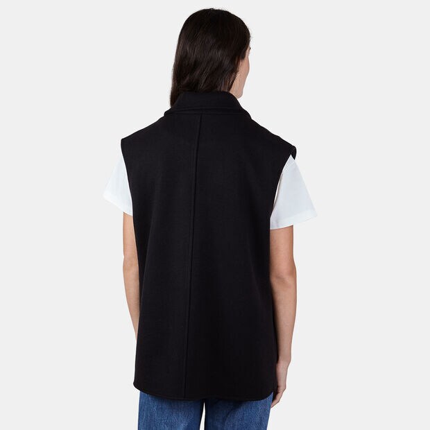 Veste mod&egrave;le gilet pour femmes, Noir