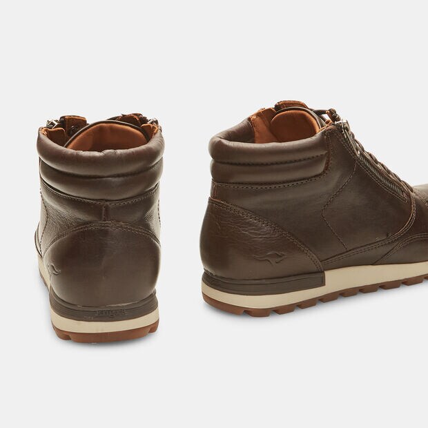 Bottines homme en cuir Kangaroos, Marron