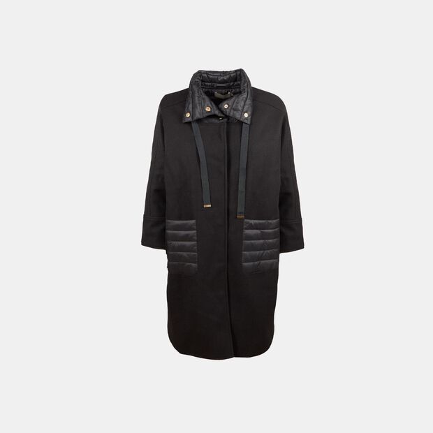 Manteau long pour femme, Noir
