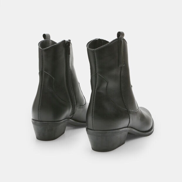 Bottine de cow-boy en cuir pour femme BATA, Noir