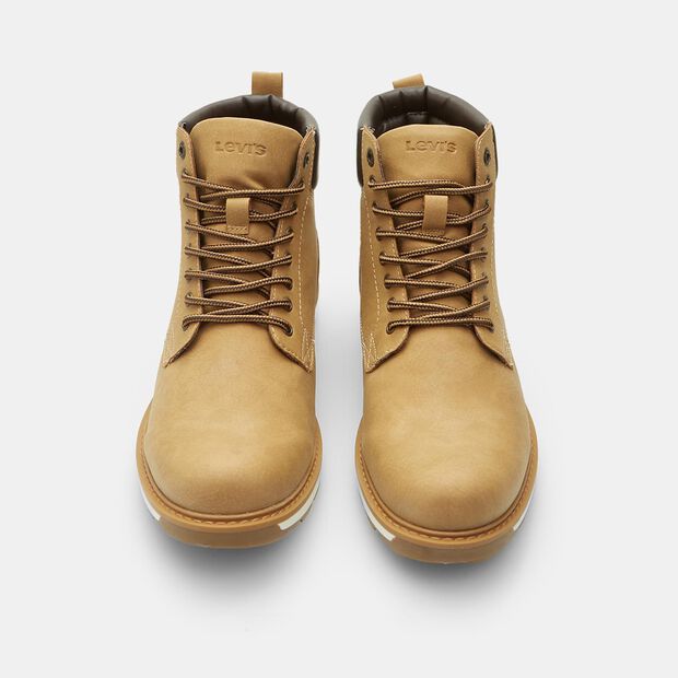 Bottine &agrave; lacets pour homme Levi's, Jaune