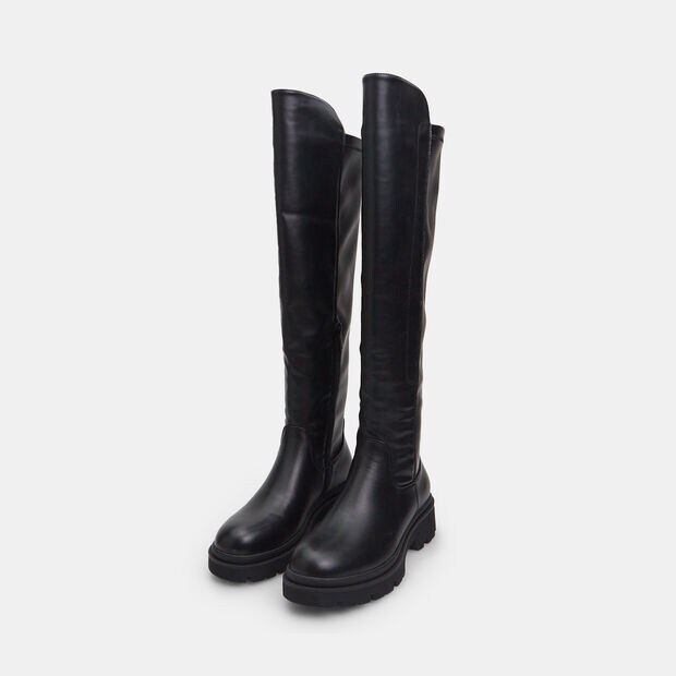 Bottes pour femme avec semelle crant&eacute;e, Noir