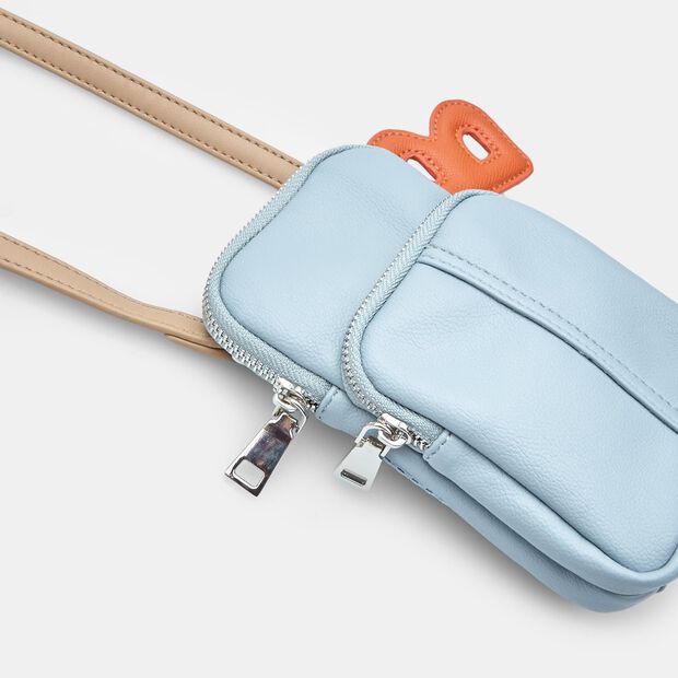 Mini sac BATA avec double poche, Bleu