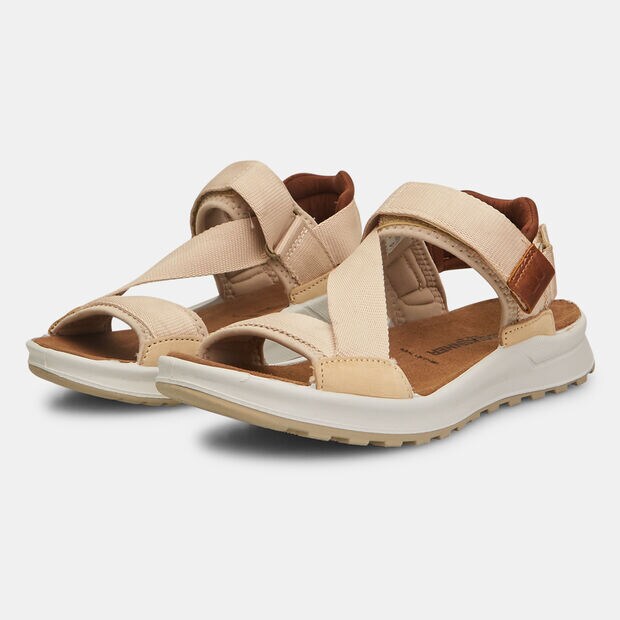 Sandales sportives femme en cuir de Weinbrenner, Beige