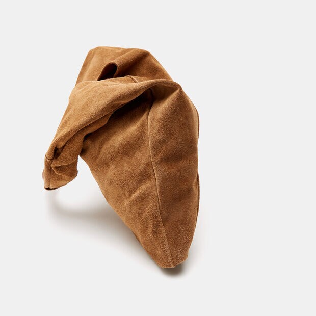 Hobo pour femme en daim, Bronzer
