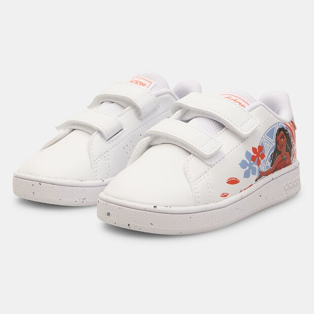Sneakers premiers pas pour fille Adidas x Disney Advantage Moana Hook-and-Loop , Blanc