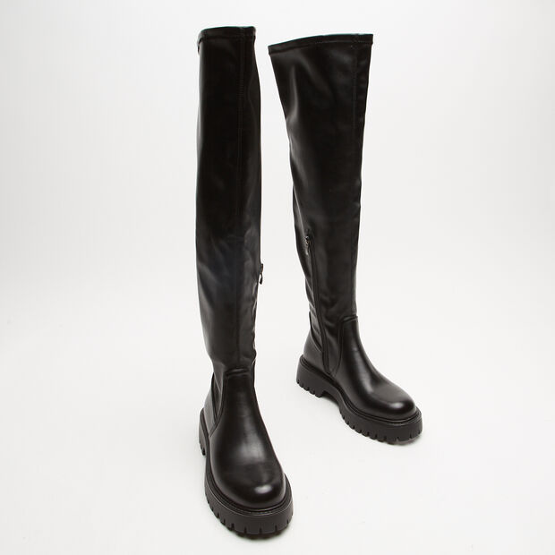Bottes pour femme avec semelle track, Noir
