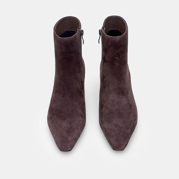 Bottine femme en daim avec talon Bata, Marron