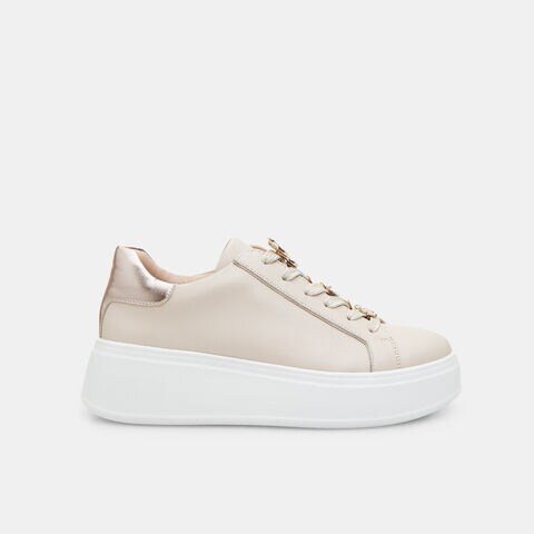Sneakers pour femme avec plateforme de 3 cm, Nu