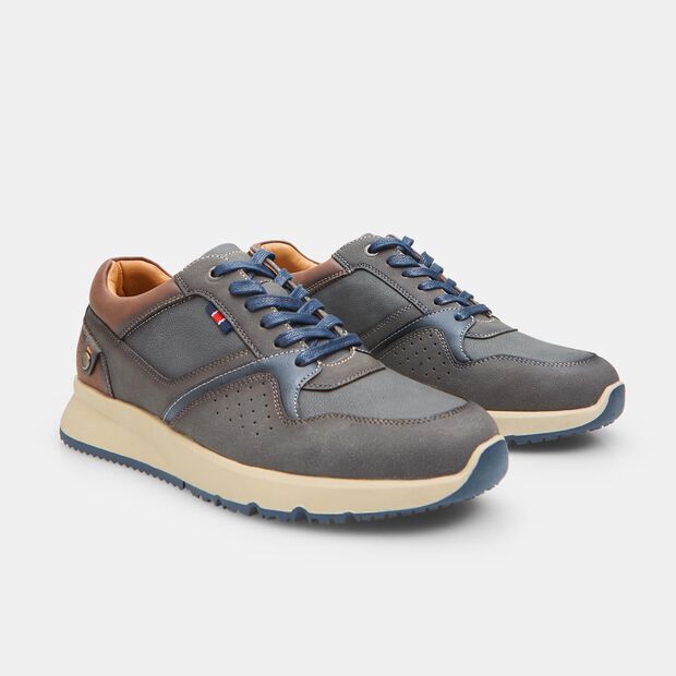 Chaussures &agrave; lacets avec semelle Sport pour homme BATA, Gris