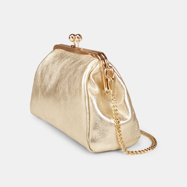 Pochette en cuir, Or