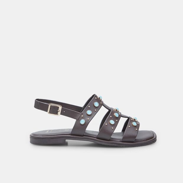Sandales pour femme avec pierres BATA, Marron