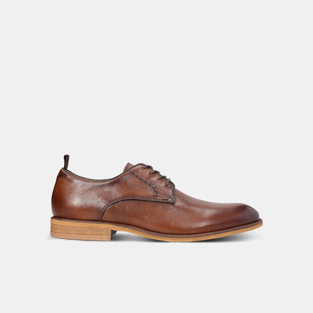 Derby pour homme en cuir, Bronzer