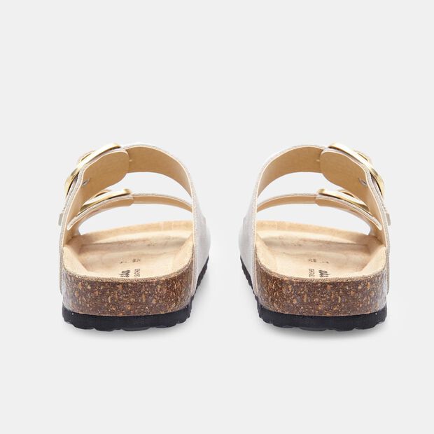 Sandales d'&eacute;t&eacute; d&eacute;contract&eacute;es pour femme - BATA, Beige