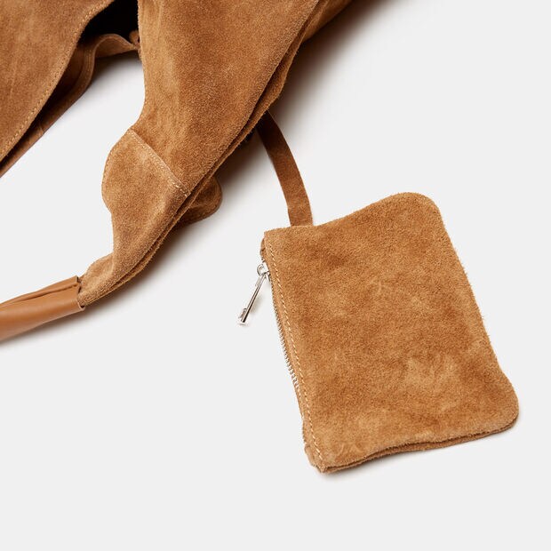 Hobo pour femme en daim, Bronzer