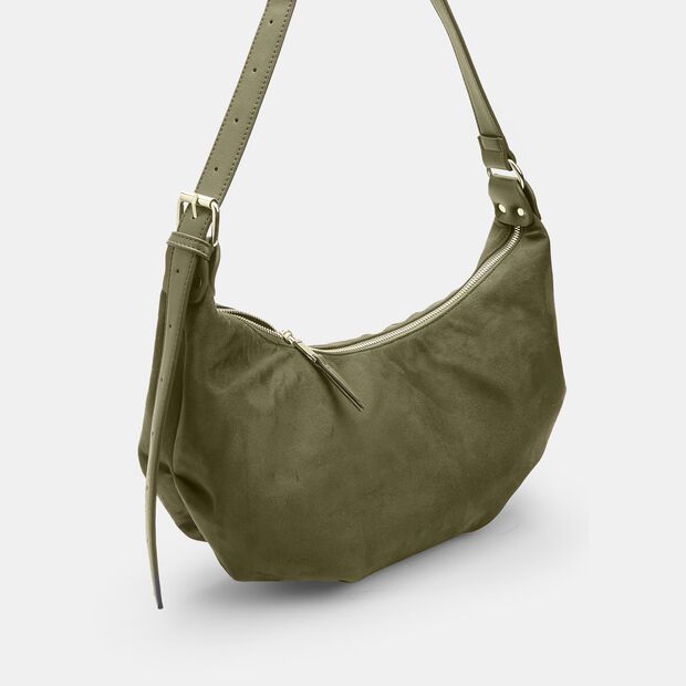 Sac Hobo pour femme en microfibre, Vert