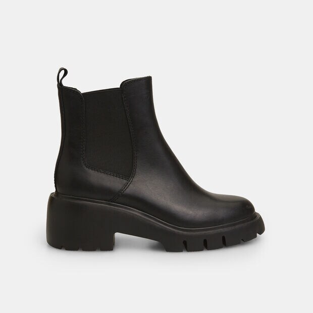 Bottines pour femme Bata Flexible en cuie, Noir